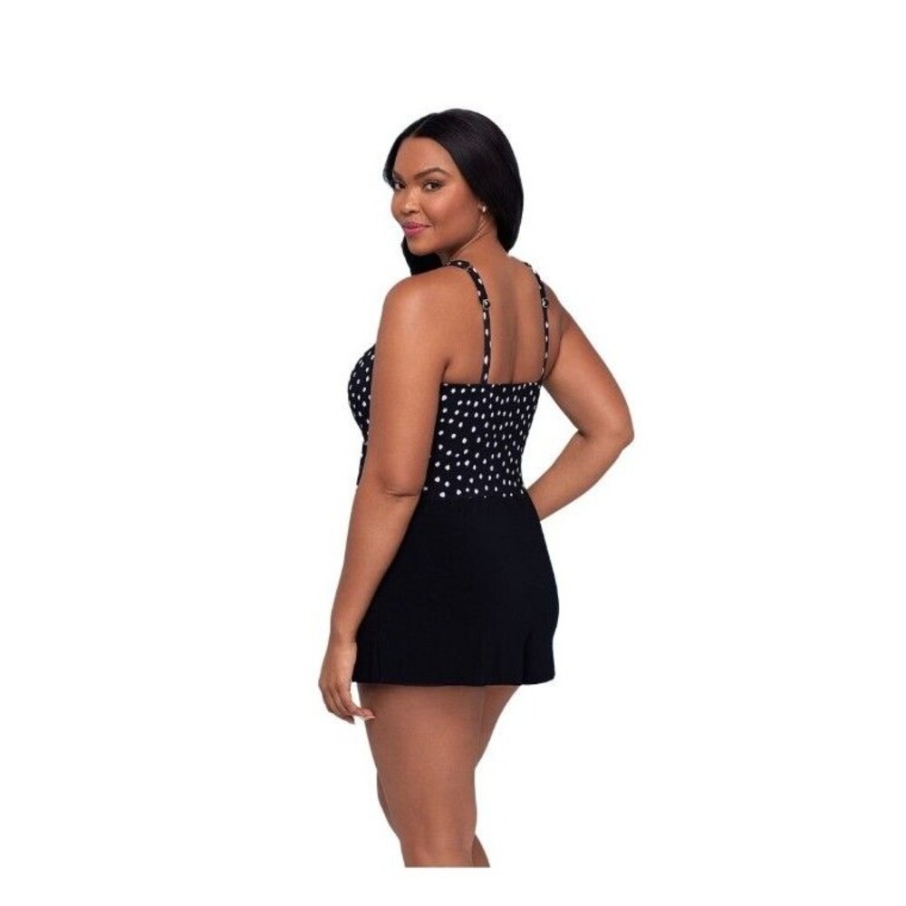 NEW! Women's Trimshaper Tummy Control Full Coverage Kim Romper Swimsuit, Size 16 - Picture 3 of 11